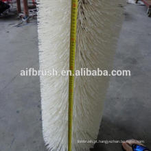 Pincel de varredura industrial de arame poli branco de 36 polegadas para limpeza de estradas